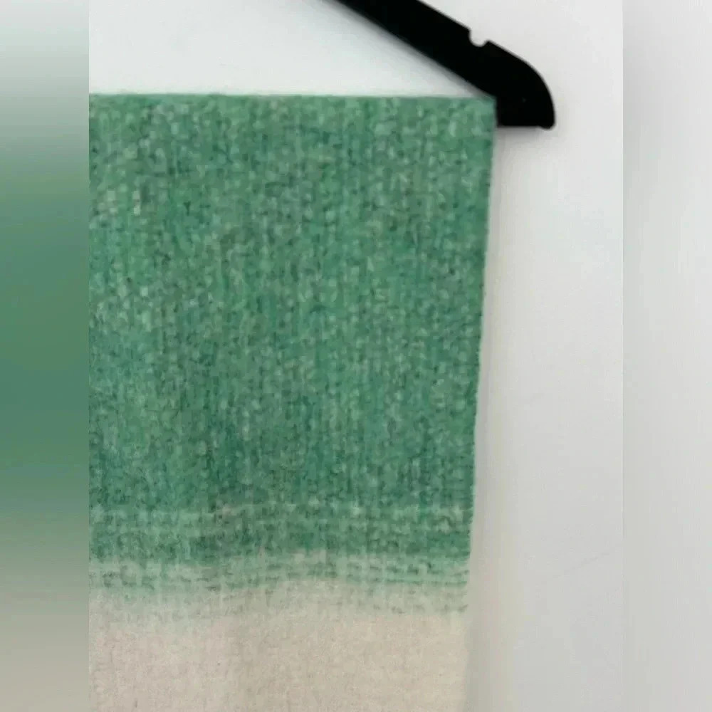 Rodebjer Alpaca Blend Scarf Ombre Gradient Fringe Soft Luxury Shawl - Picture 3 of 9